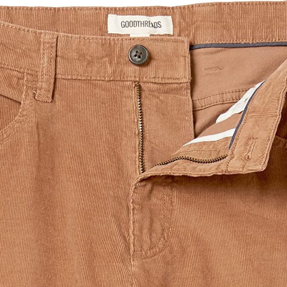 GOODTHREADS Straight-Fit 5-Pocket Comfort Stretch Corduroy Pants  NEW WITH TAGS! - Picture 6 of 7